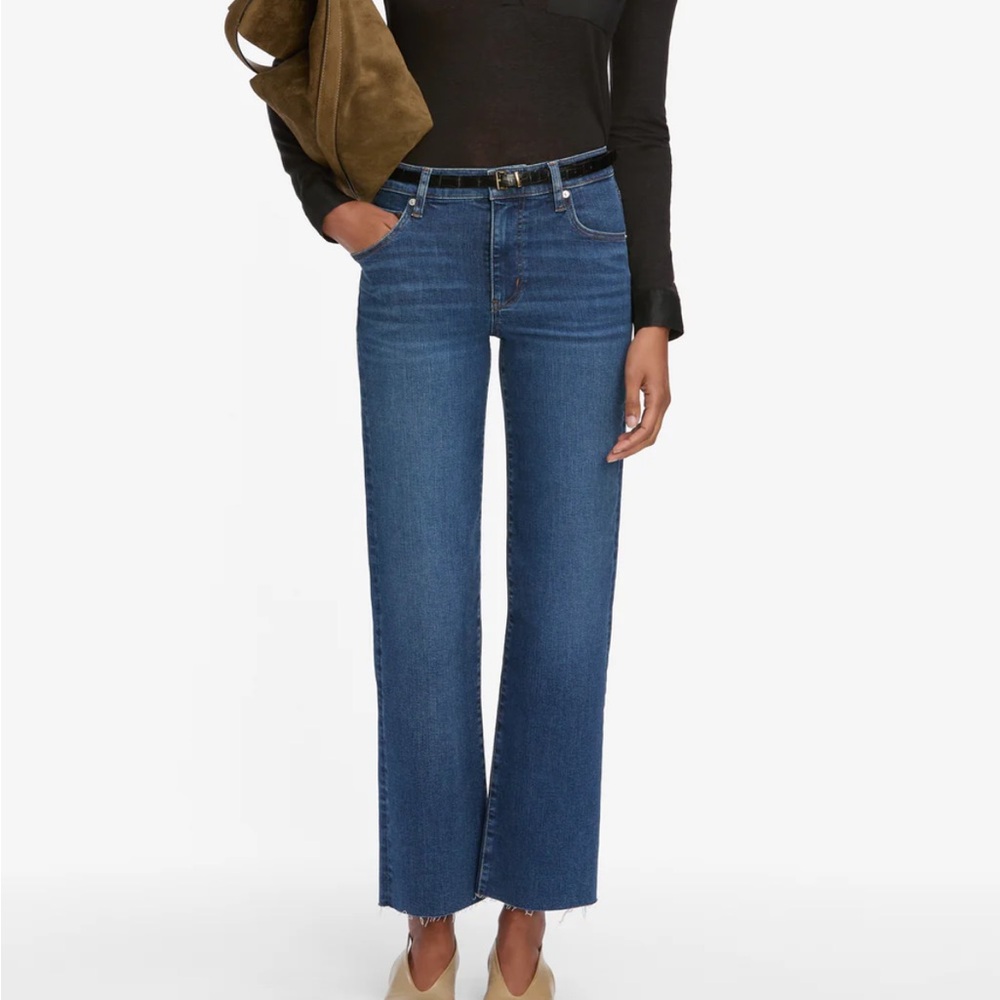 Frame Denim Women's Straight Leg Blue Jeans